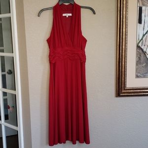Sleeveless red dress